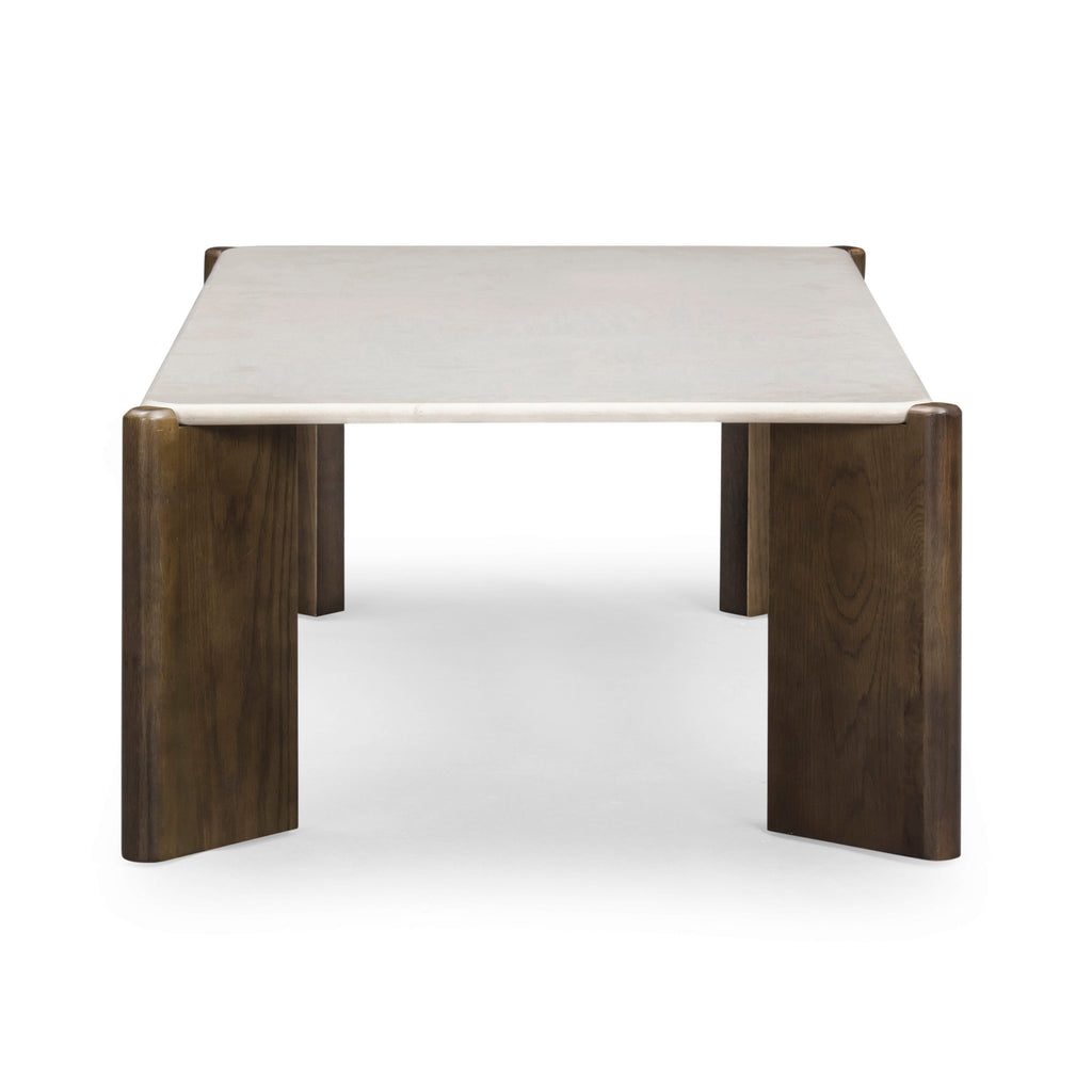 52 Cream Quartz Rectangular Coffee Table