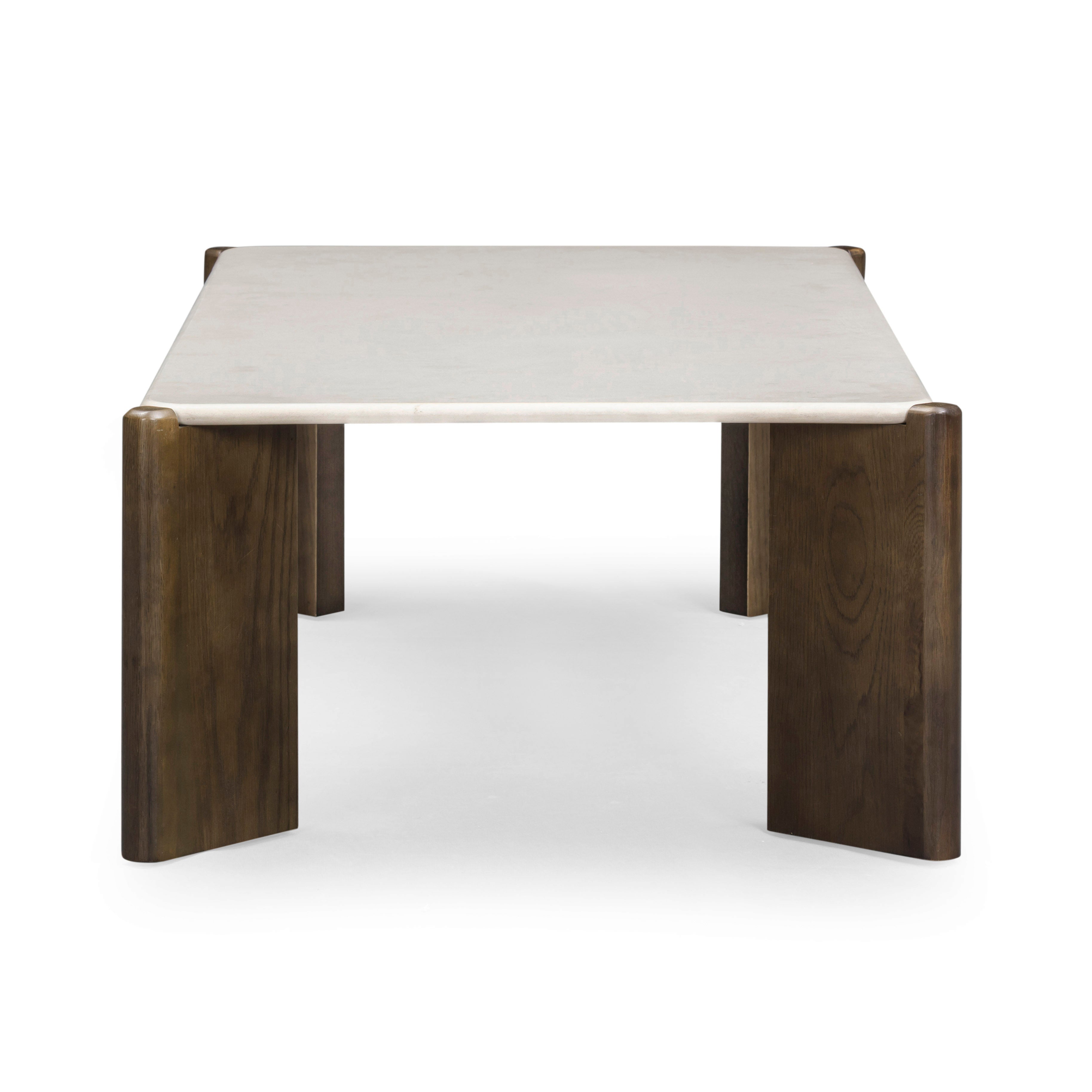 52 Cream Quartz Rectangular Coffee Table