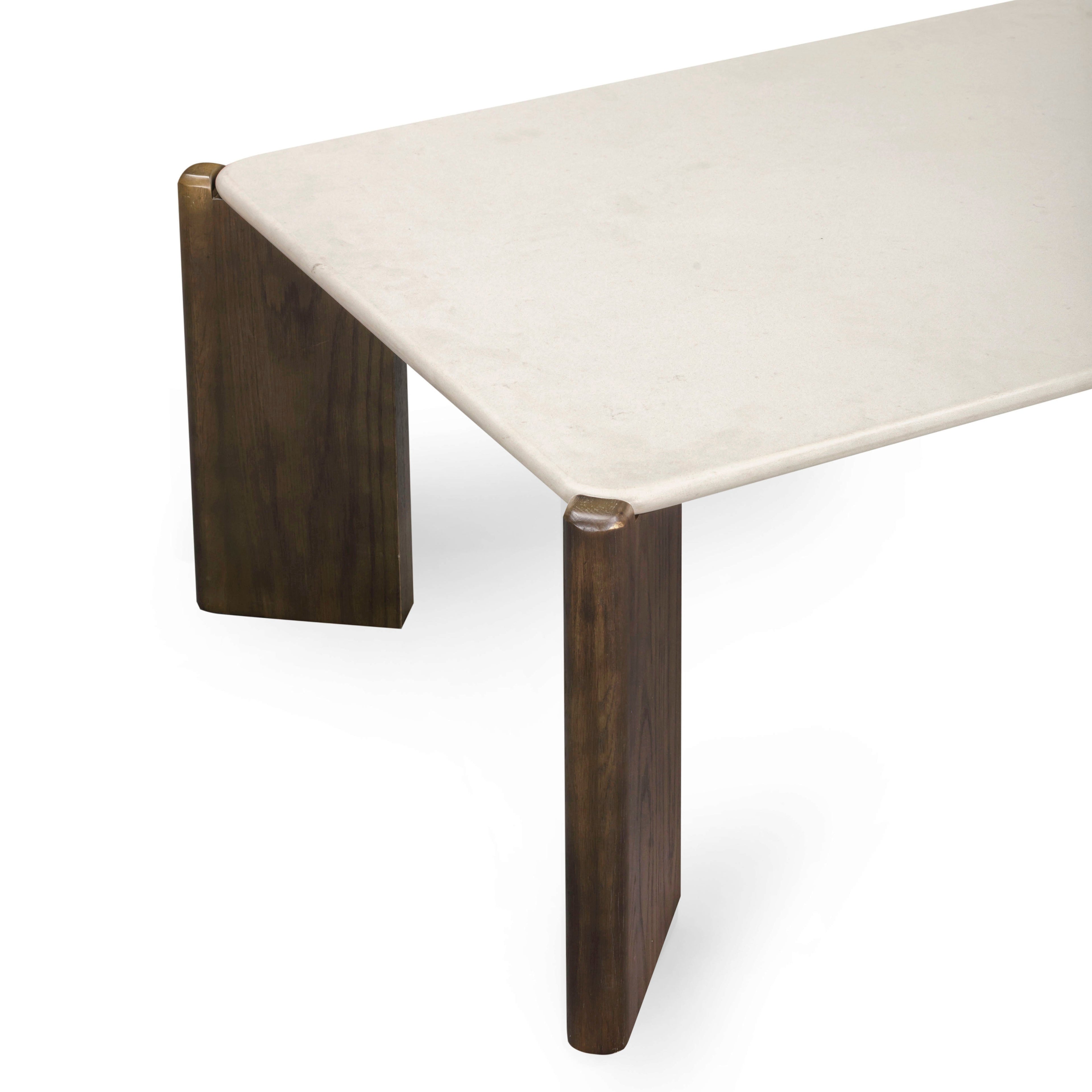 52 Cream Quartz Rectangular Coffee Table