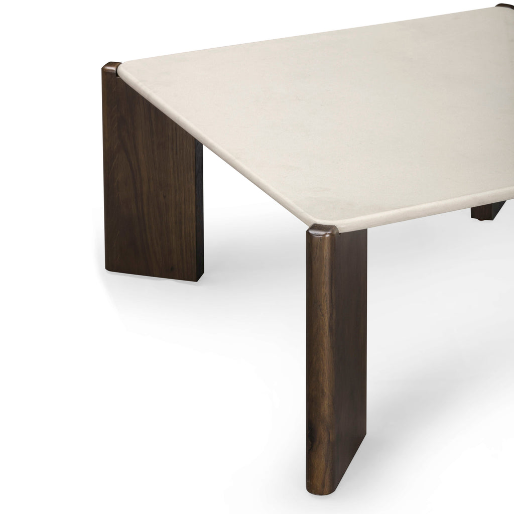 33.5 Cream Quartz Square Coffee Table