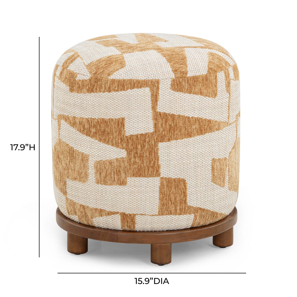Performance Jacquard Ottoman