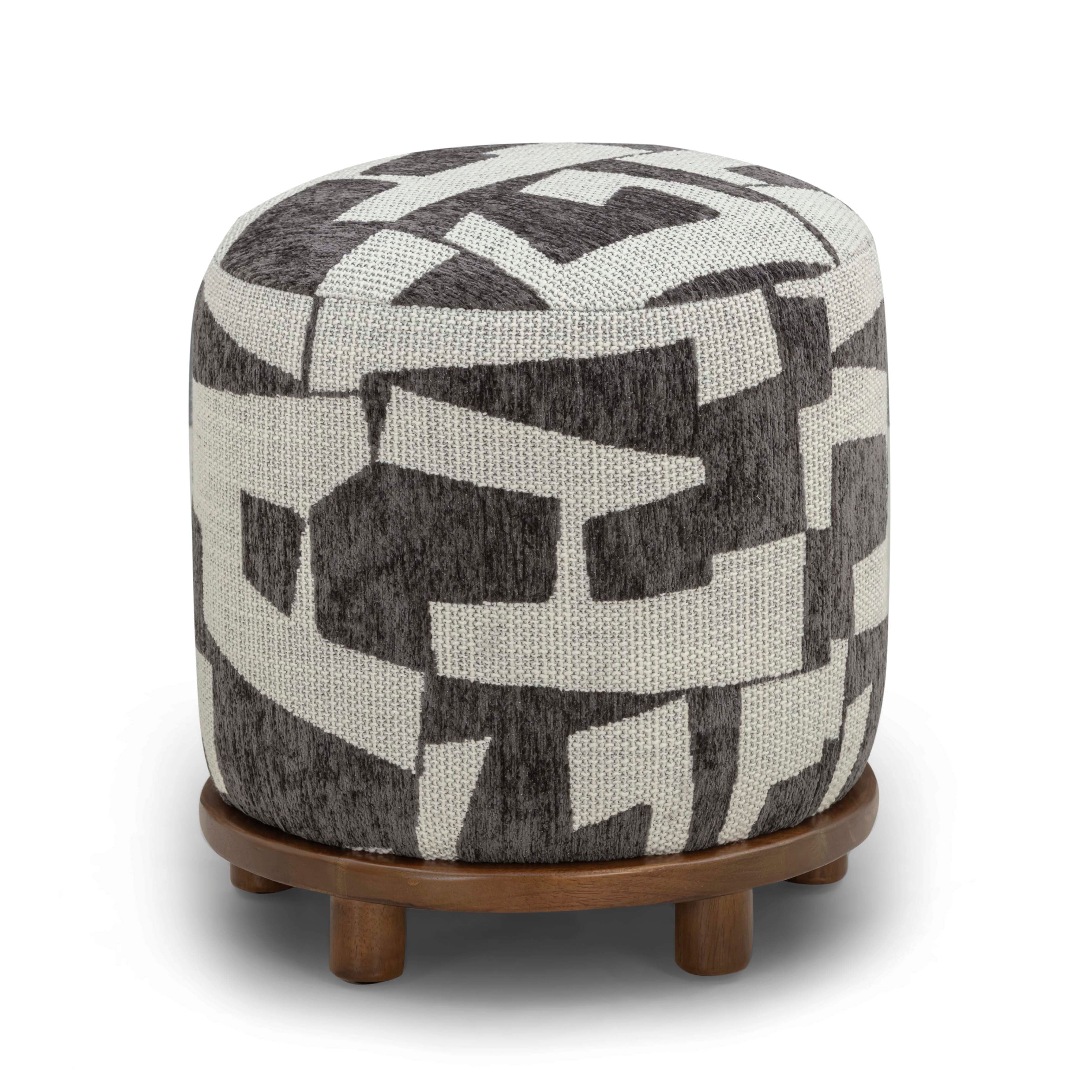 Performance Jacquard Ottoman