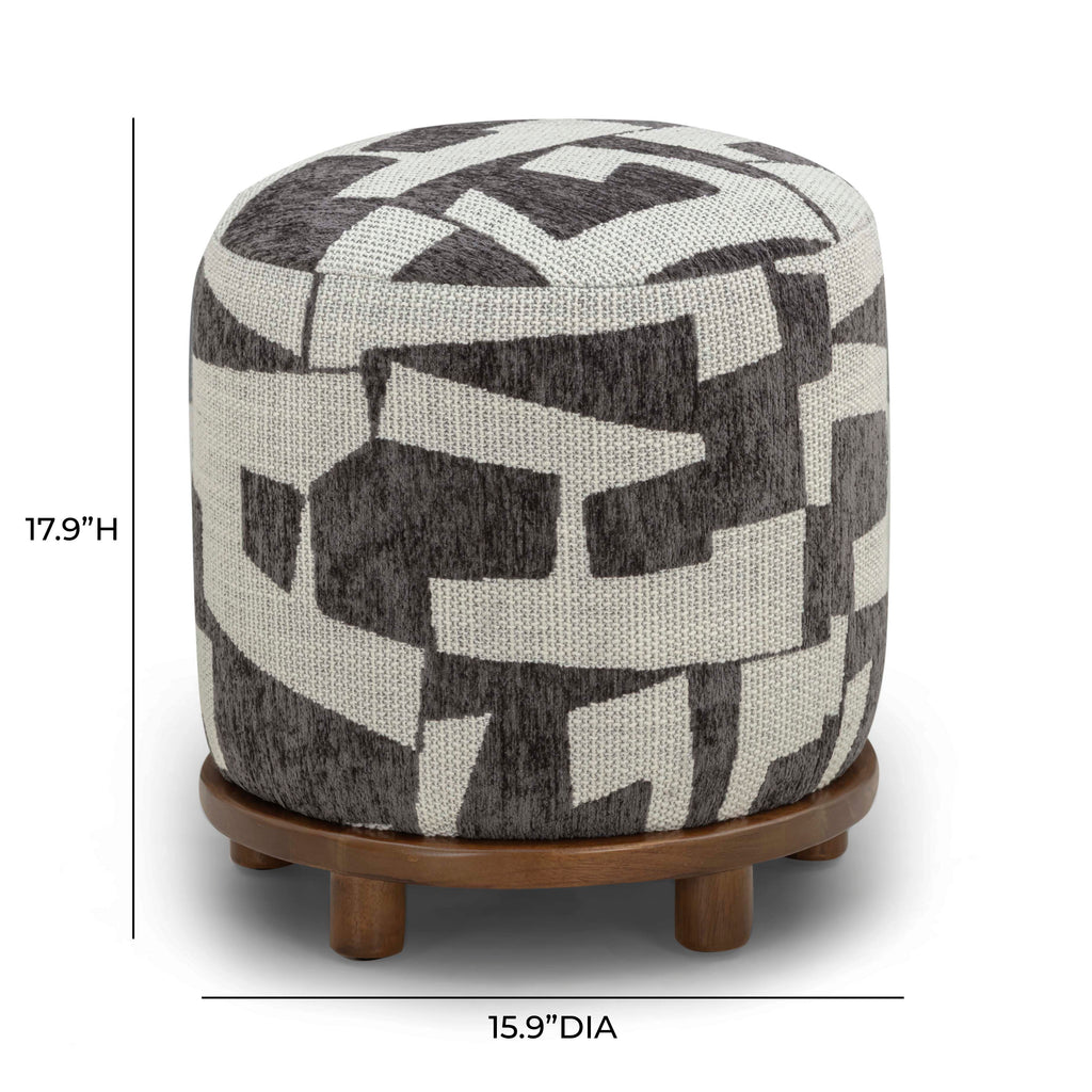Performance Jacquard Ottoman