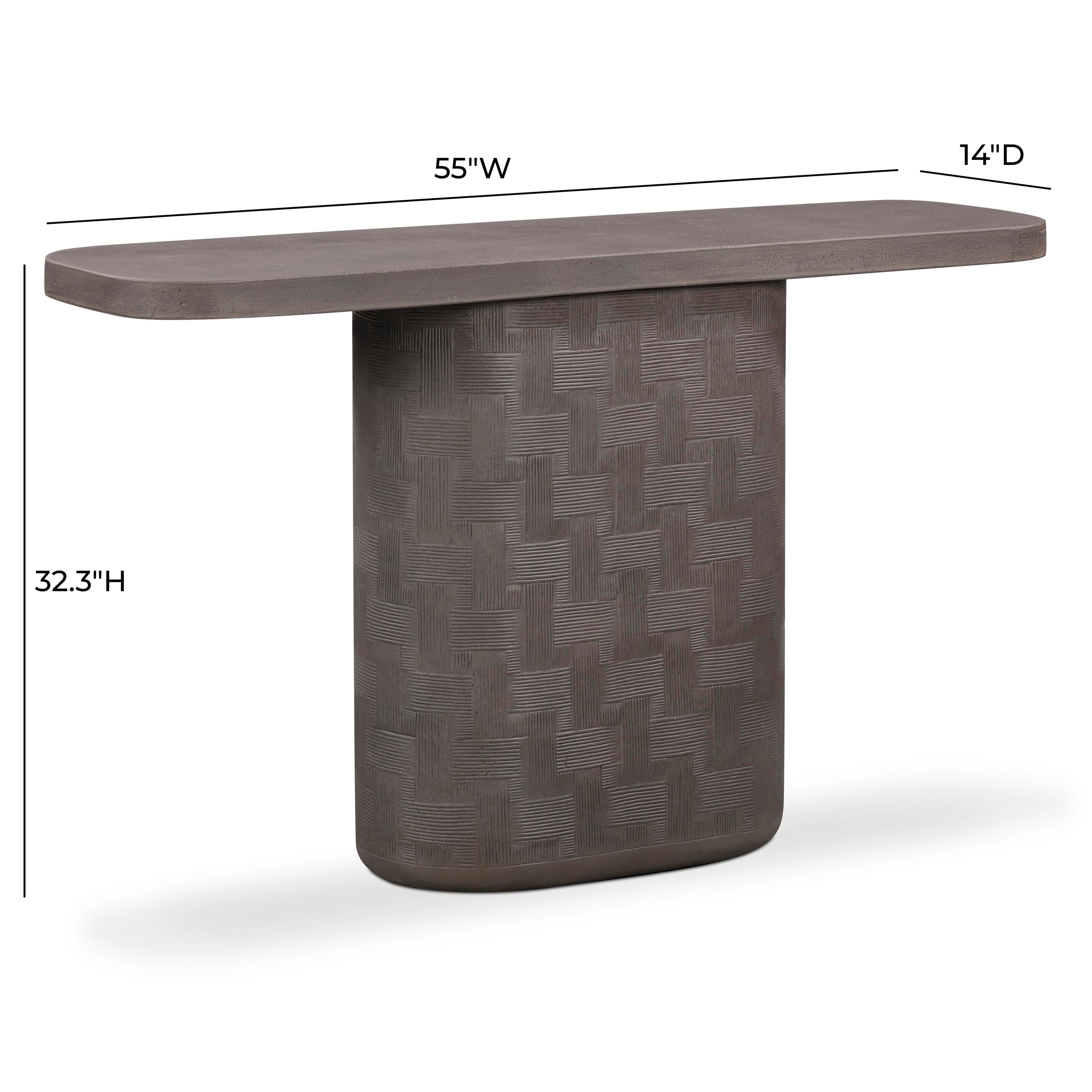 55 Indoor/Outdoor Concrete Console Table