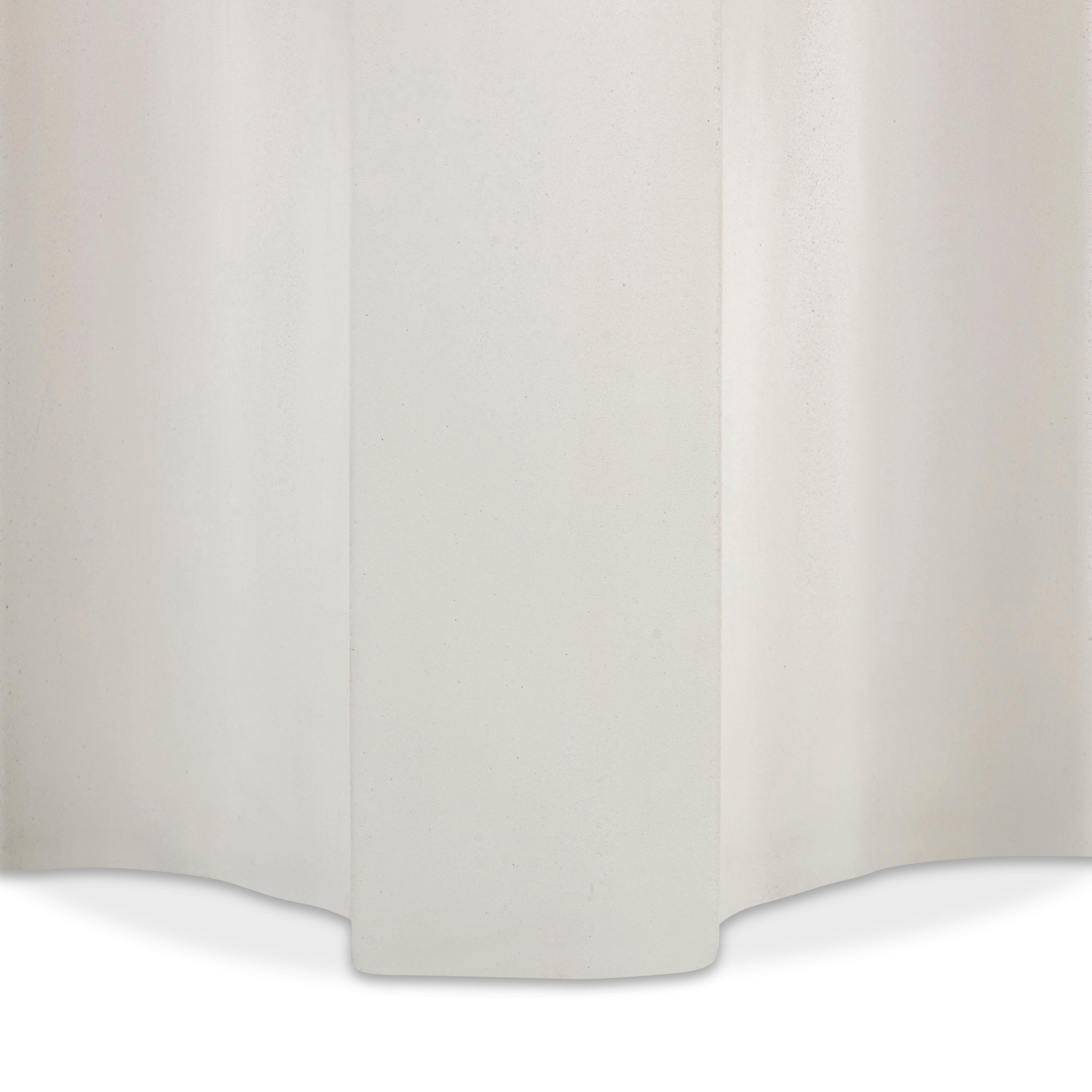 Ivory Indoor/Outdoor Concrete Side Table
