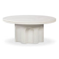38 Ivory Indoor/Outdoor Concrete Round Coffee Table