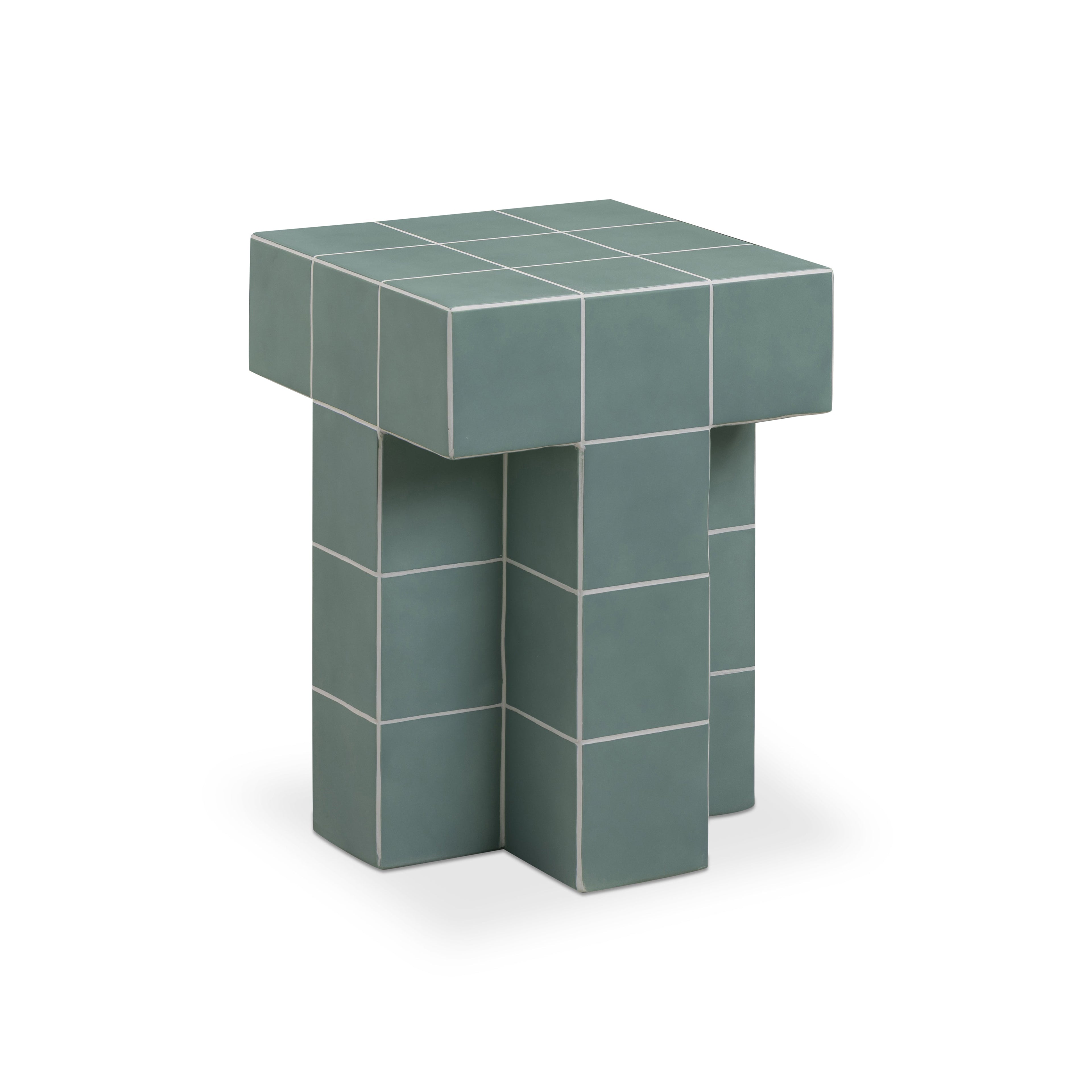 Tile Concrete Indoor/Outdoor Side Table