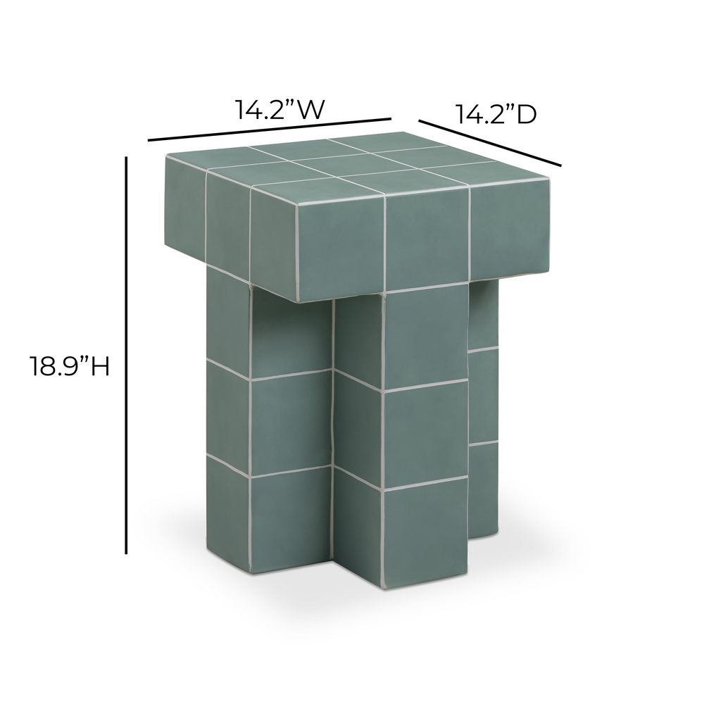 Tile Concrete Indoor/Outdoor Side Table