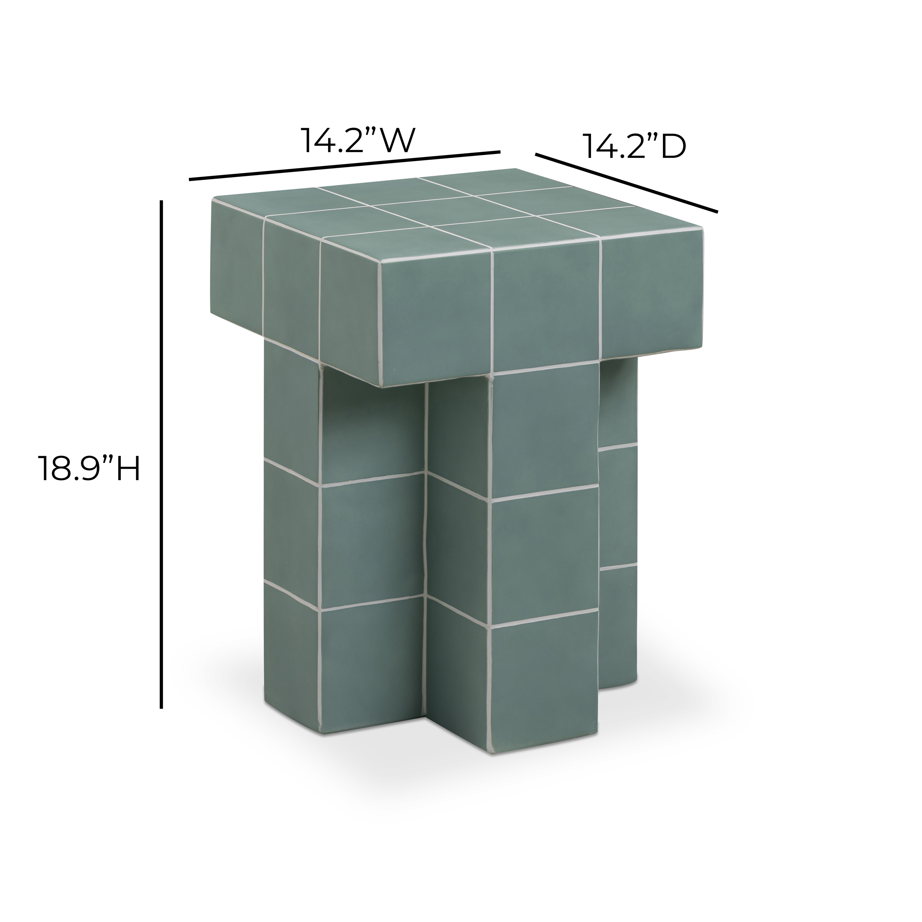 Tile Concrete Indoor/Outdoor Side Table