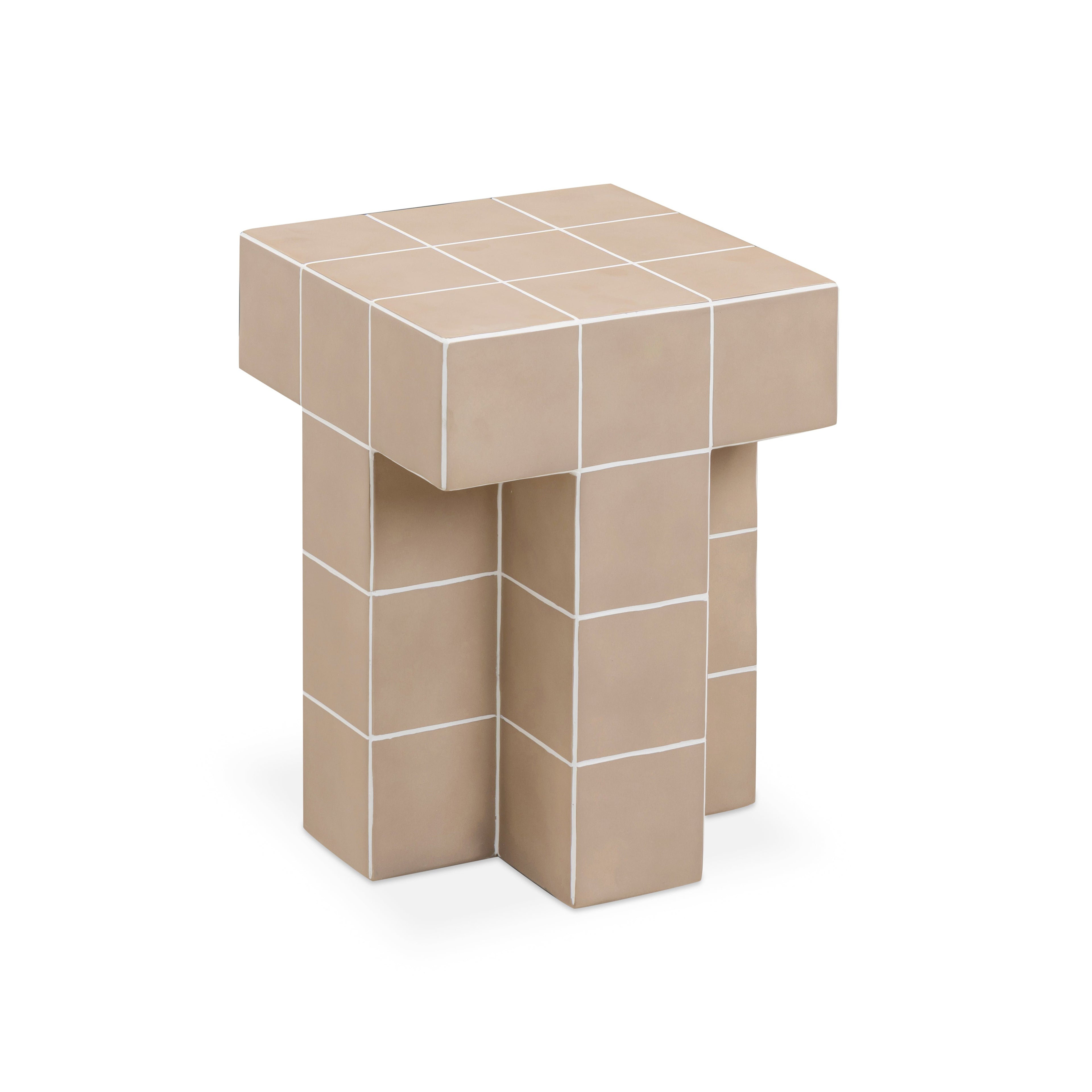 Tile Concrete Indoor/Outdoor Side Table
