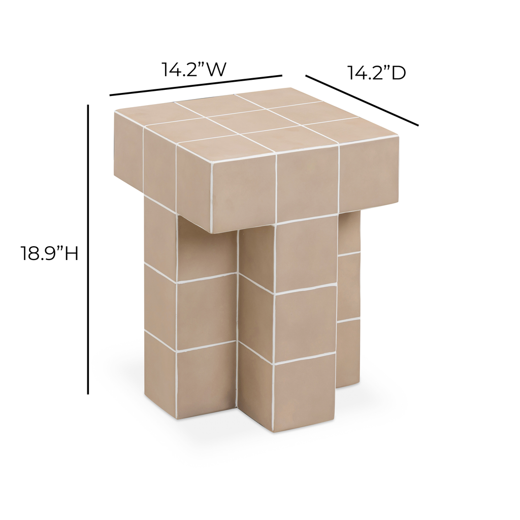 Tile Concrete Indoor/Outdoor Side Table