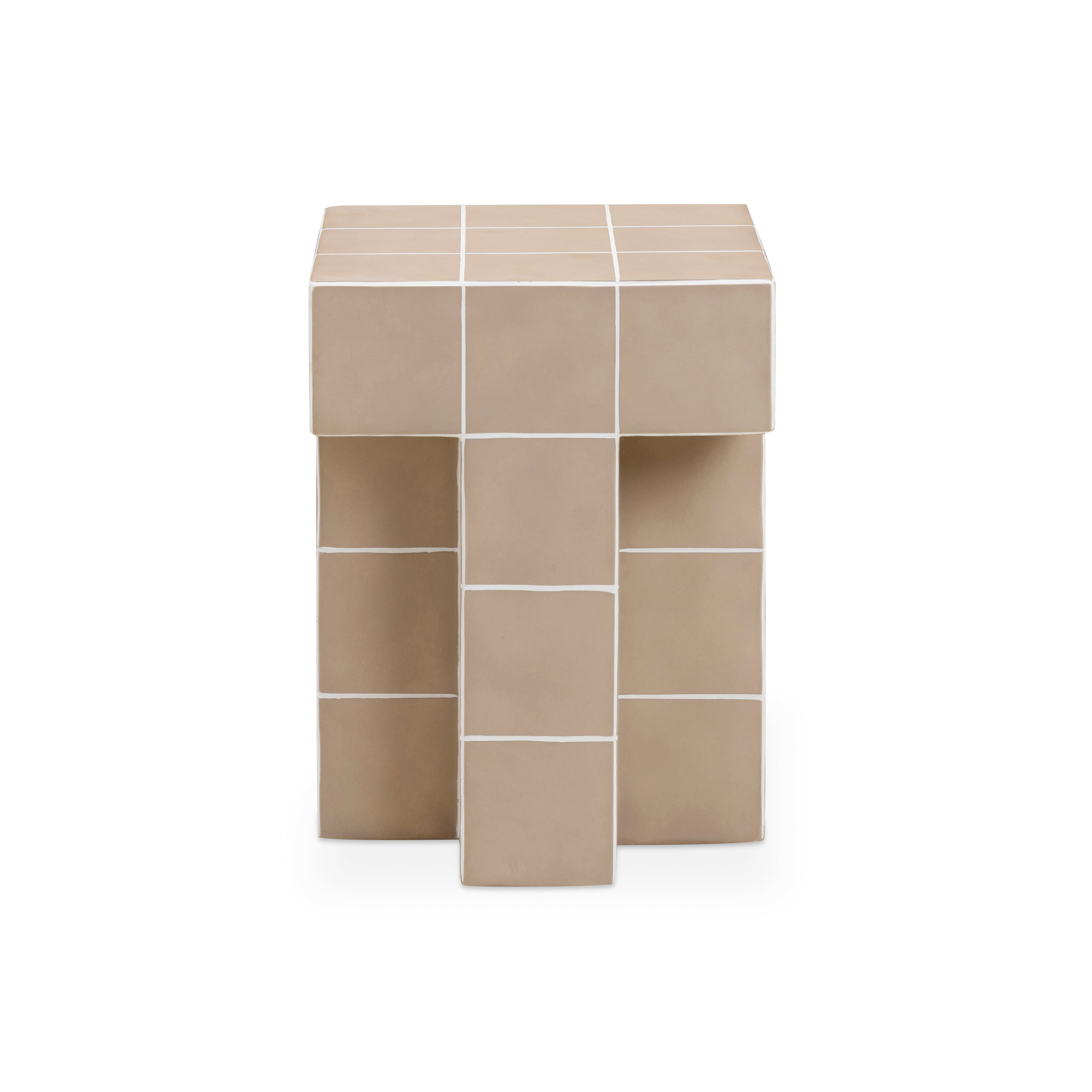 Tile Concrete Indoor/Outdoor Side Table