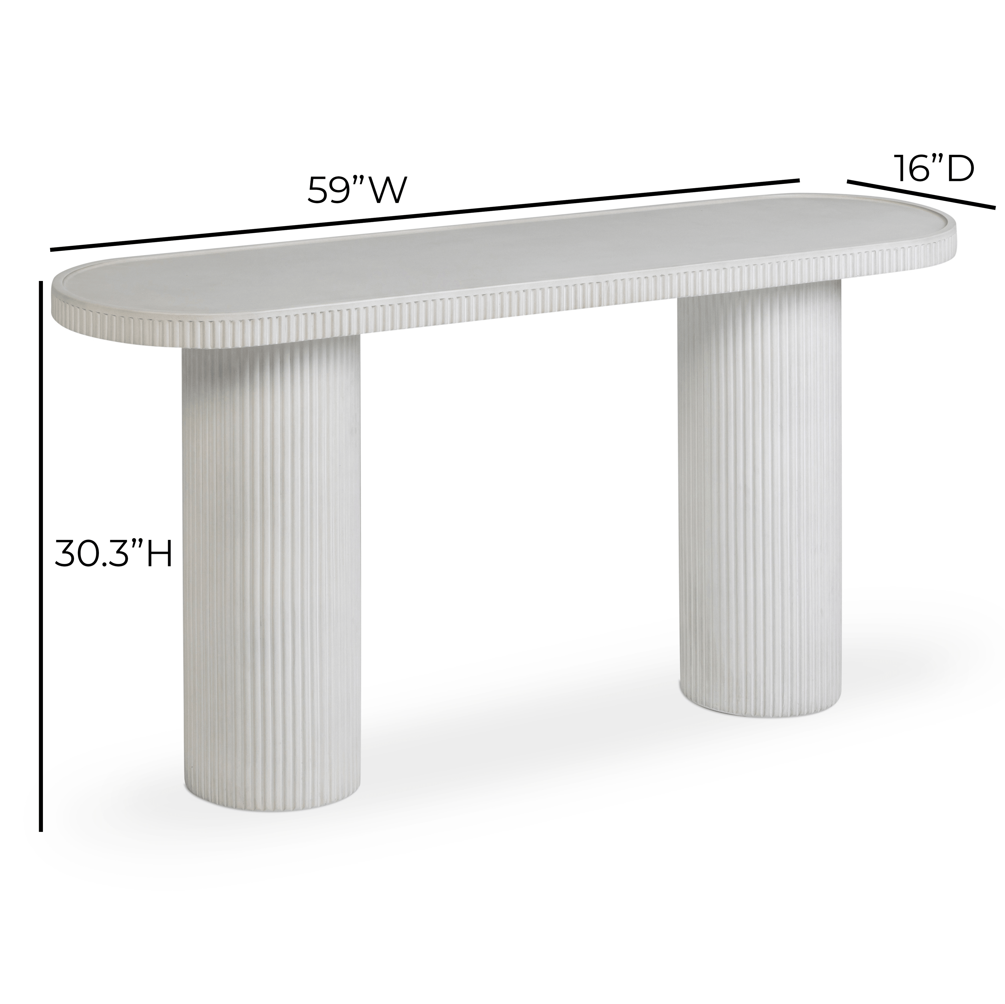 59 Concrete Indoor/Outdoor Console Table