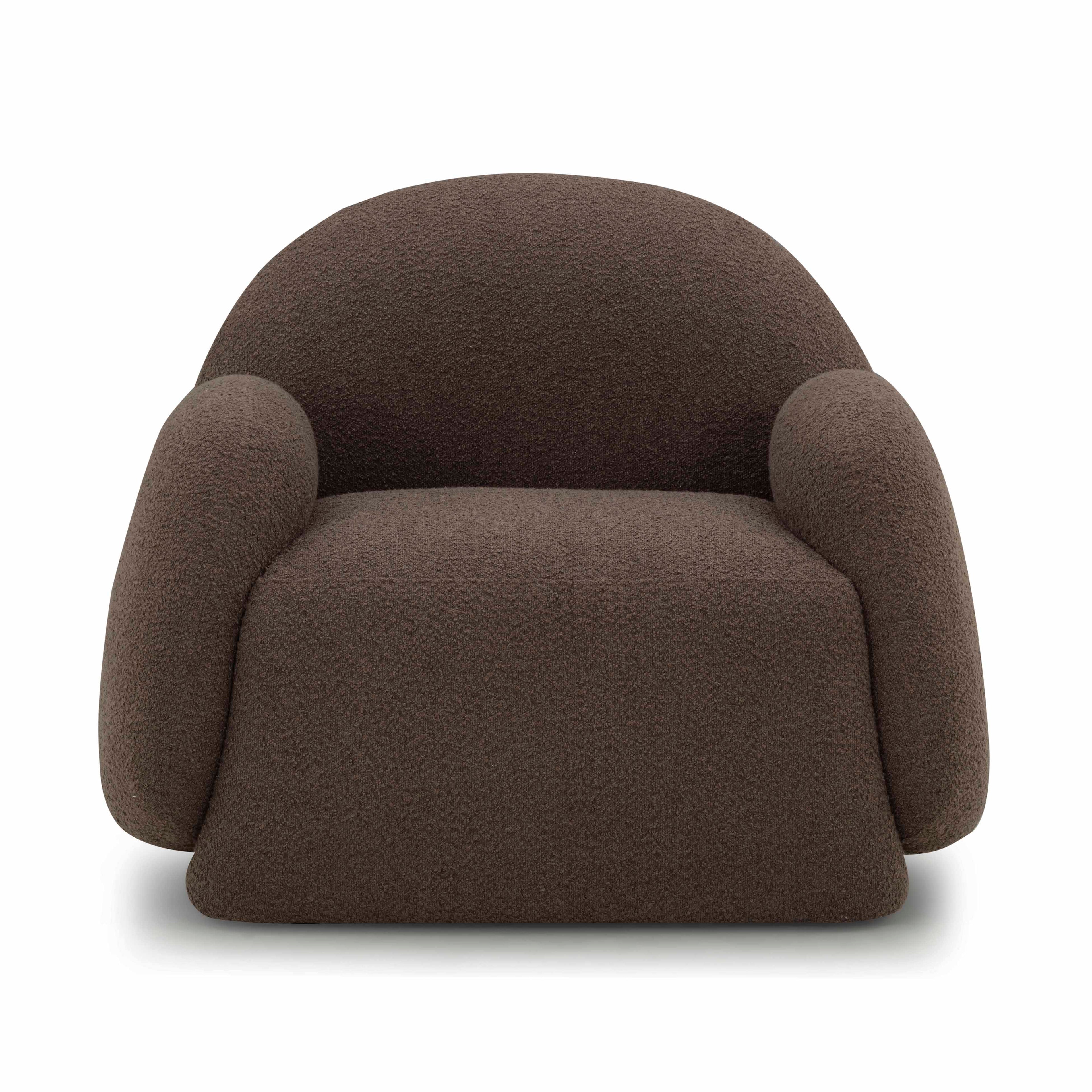 Contract-Grade Boucle Accent Chair