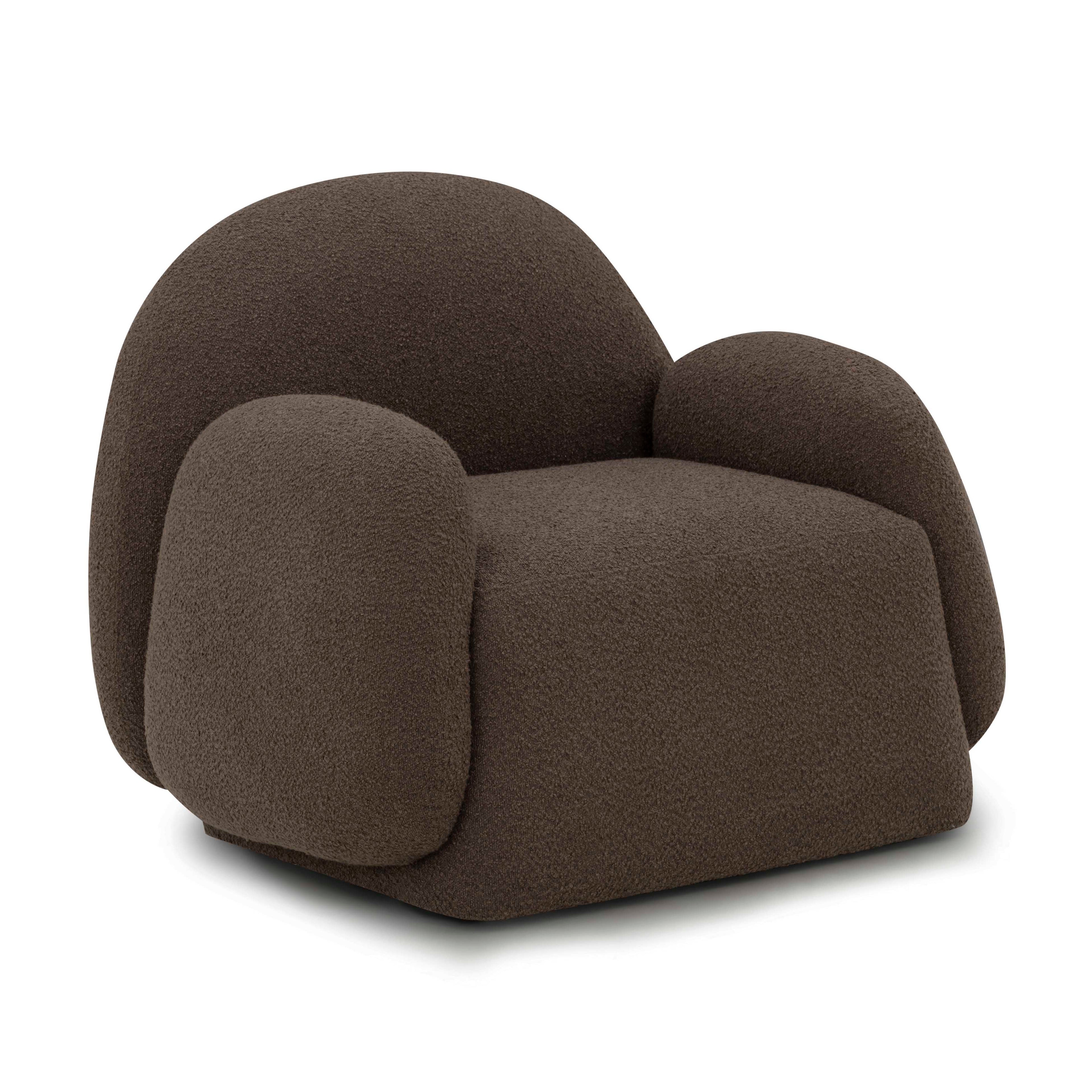 Contract-Grade Boucle Accent Chair