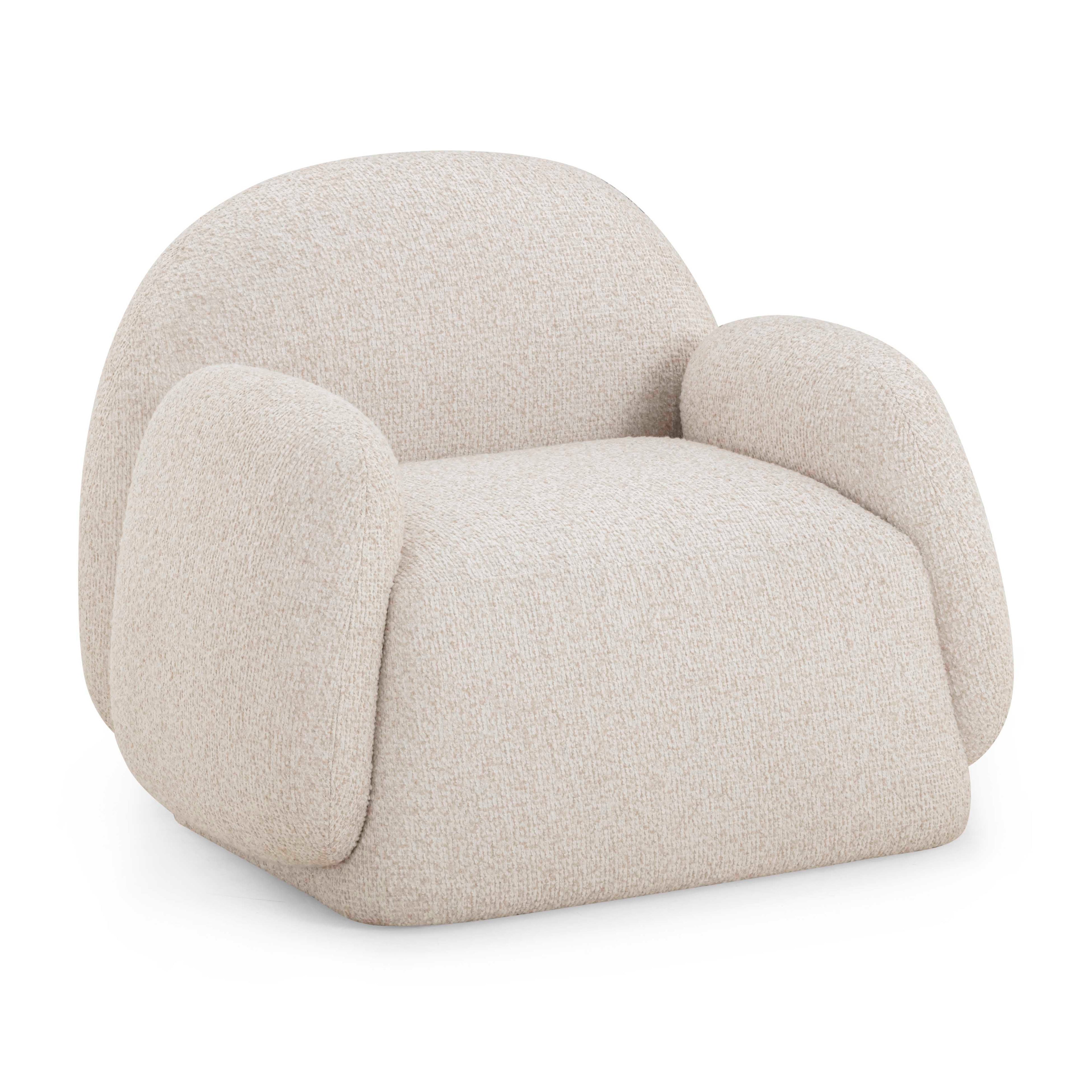 Contract-Grade Boucle Accent Chair