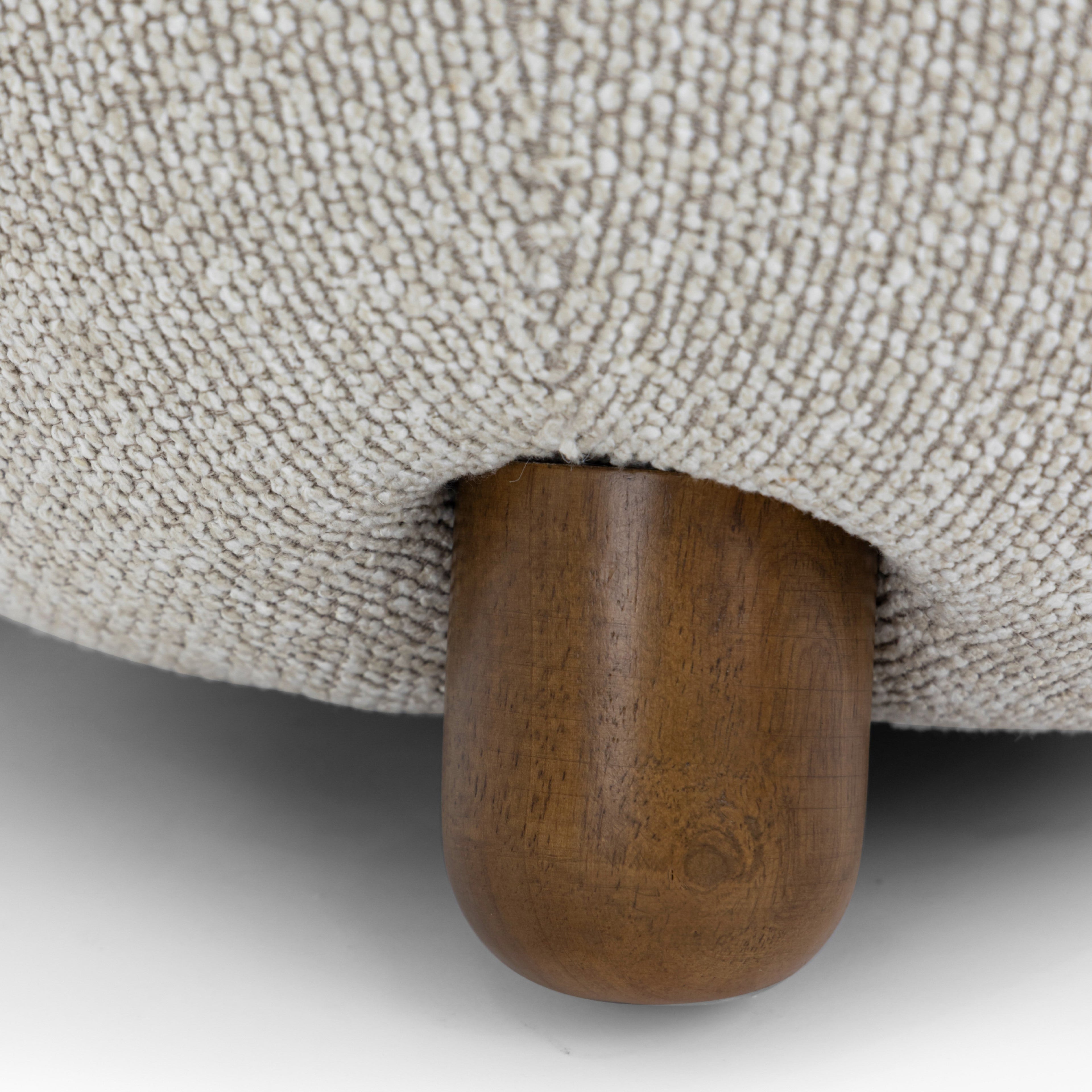 Warm Grey Performance Boucle Accent Chair
