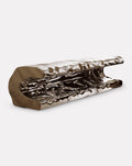 C-Shape Polished Stainless Steel Coastal Bench