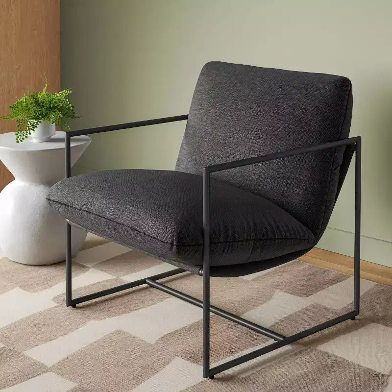 Chaise longue pliante à cadre métallique - Room Essentials