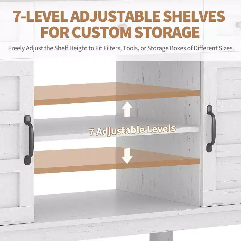 Meuble de support pour aquarium de 55-75 gallons de style ferme, support d'aquarium avec prise de courant, support d'aquarium robuste de 1400 livres avec support pour poissons/tortues/terrarium de reptiles