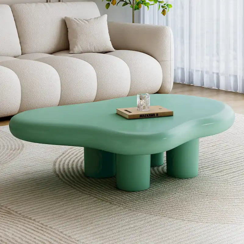 48,5 Table Basse Moderne Forme Nuage 4 Pieds