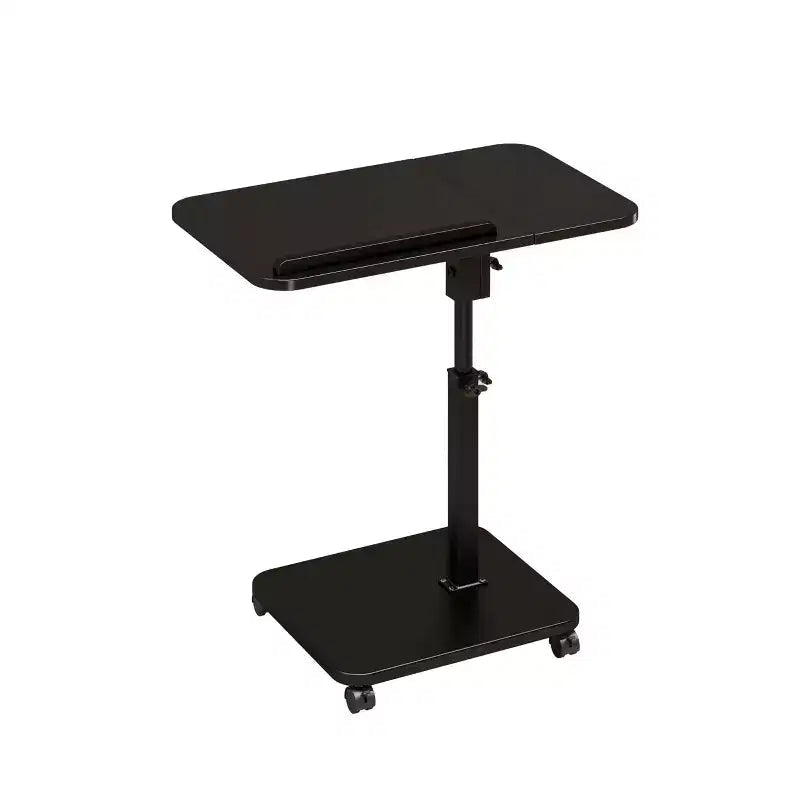 1 Table d'appoint en C, Table de lit à roulettes réglable en hauteur, Table de canapé multi-usage et Bureau d'ordinateur portable pour petits espaces