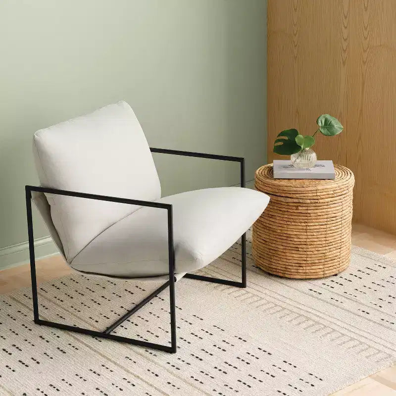 Chaise longue pliante à cadre métallique - Room Essentials