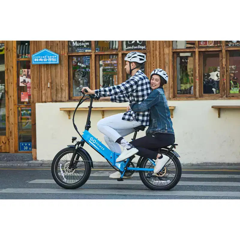 Vélo Électrique Pliant GoPowerBike GoPlus | Pneus Larges 20" | Moteur 500W, Vitesse Maximale 32 km/h | Autonomie 72+ km, 5 Niveaux d'Assistance au Pédalage | Boîte Ouverte