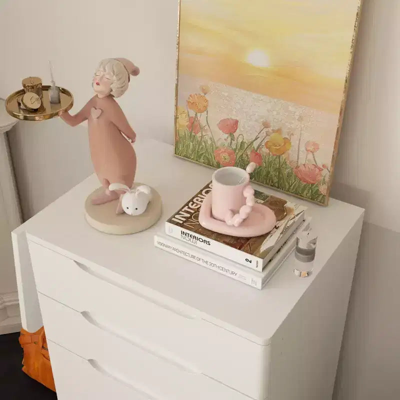 Famapy Coiffeuse de rangement blanche pliable - Table de maquillage compacte avec organisation