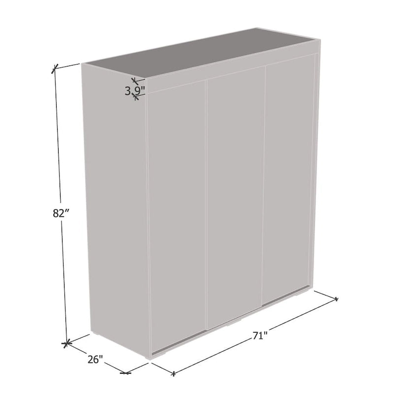 Armoire Aria Modern 3 portes avec miroir
