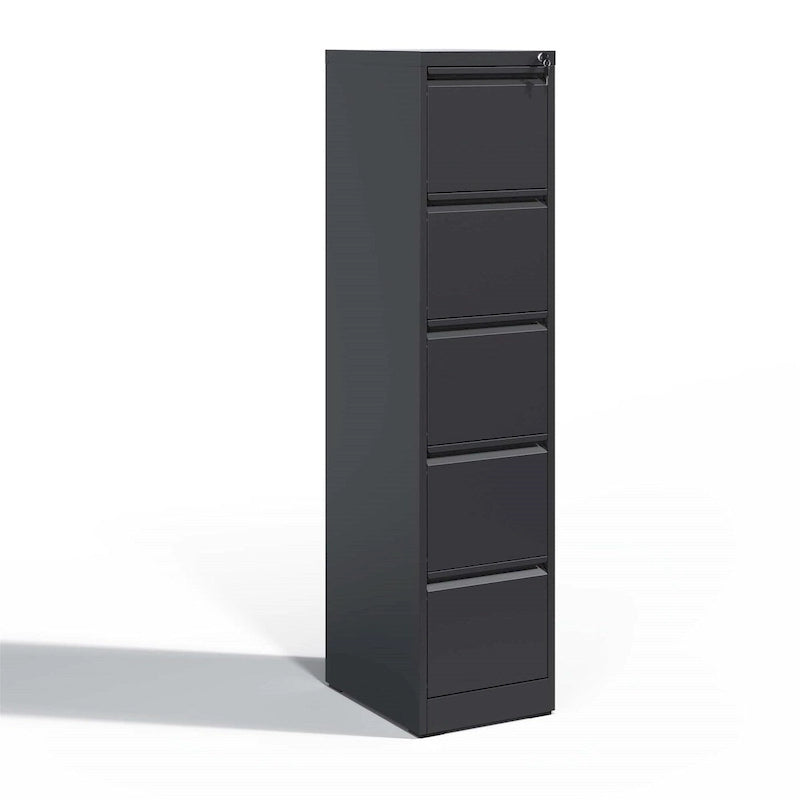 Classeur métallique vertical à 5 tiroirs avec serrure