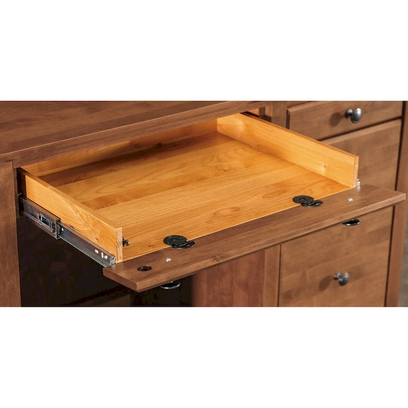 Bureau à 4 tiroirs en bois massif Arch+Haven