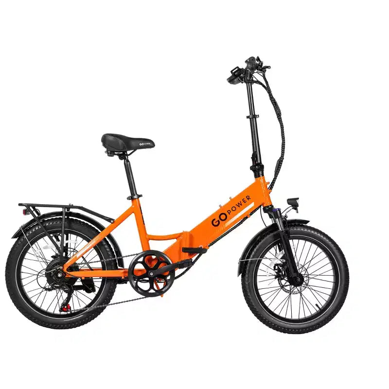 Vélo Électrique Pliant GoPowerBike GoPlus | Pneus Larges 20" | Moteur 500W, Vitesse Maximale 32 km/h | Autonomie 72+ km, 5 Niveaux d'Assistance au Pédalage | Boîte Ouverte