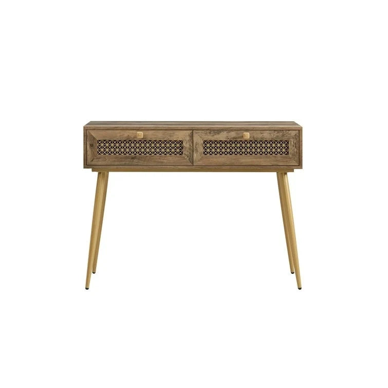 Console d'entrée à 2 tiroirs en bois de 41,9 po