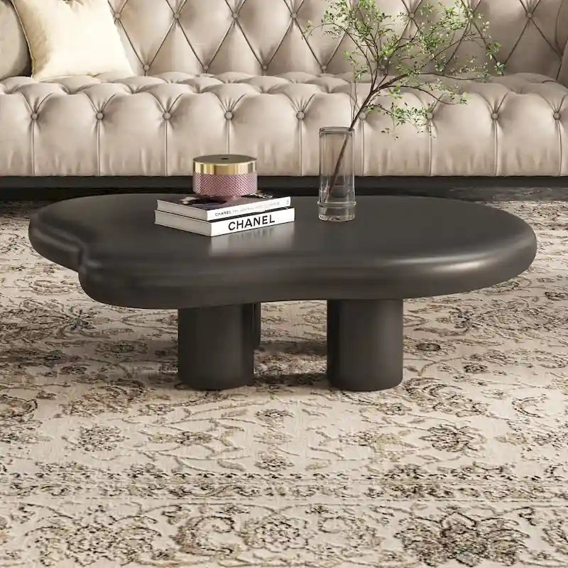 48,5 Table Basse Moderne Forme Nuage 4 Pieds