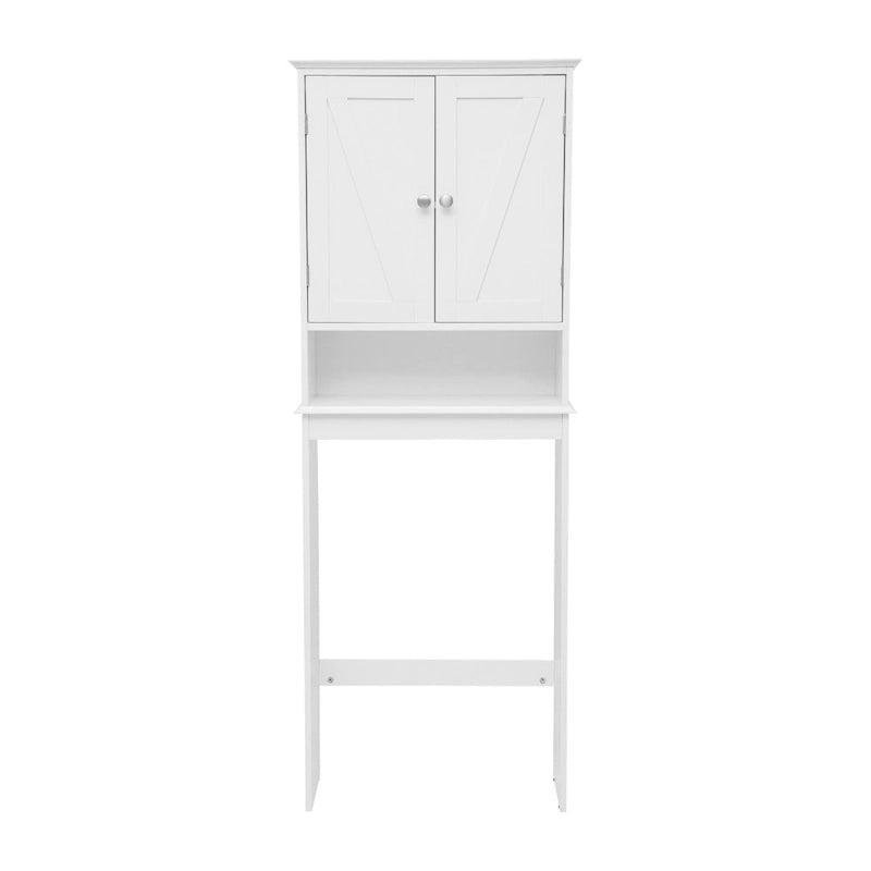 Armoire de salle de bain de style rustique à suspendre au-dessus des toilettes avec étagères et portes à fermeture magnétique