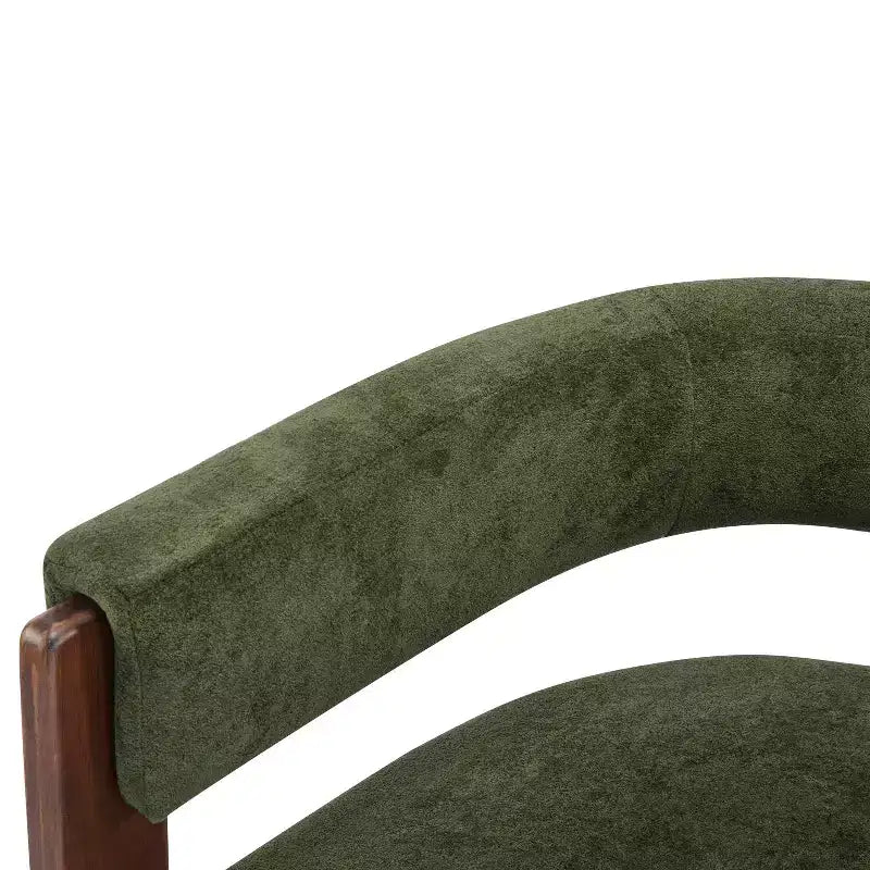 Fauteuil d'appoint rembourré en bois d'hévéa moderne Noah Christopher Knight Home