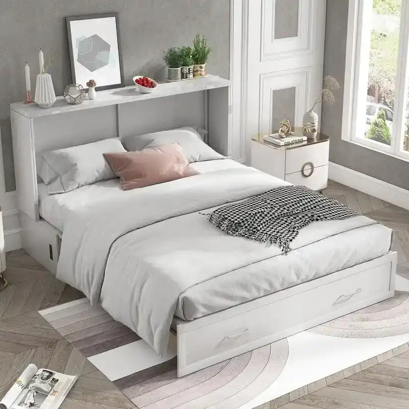 Lit escamotable Mixoy Murphy avec matelas et tiroir