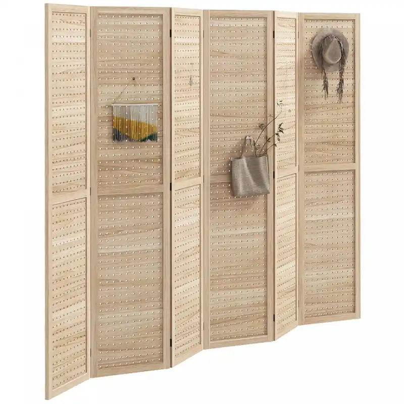 Paravent pliable à 6 panneaux, séparateur de pièce, écran d'intimité, décoration d'intérieur