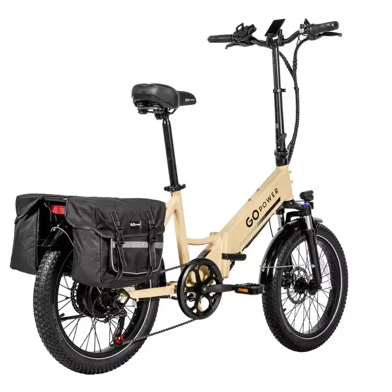 Vélo Électrique Pliant GoPowerBike GoPlus | Pneus Larges 20" | Moteur 500W, Vitesse Maximale 32 km/h | Autonomie 72+ km, 5 Niveaux d'Assistance au Pédalage | Boîte Ouverte