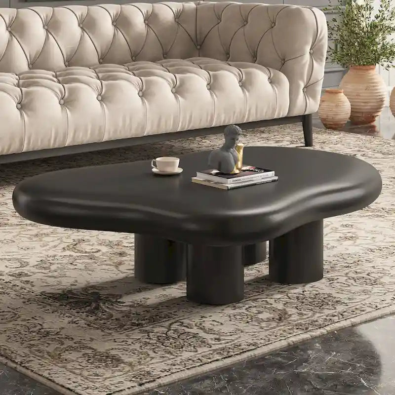 48,5 Table Basse Moderne Forme Nuage 4 Pieds