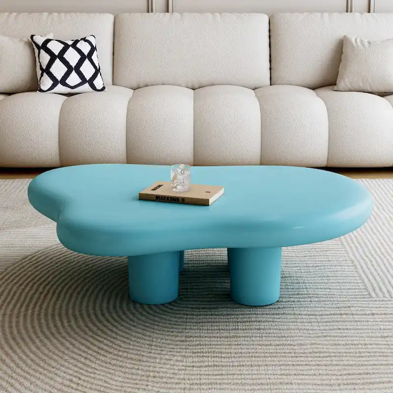 48,5 Table Basse Moderne Forme Nuage 4 Pieds