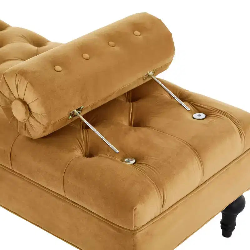 Banc de bout de lit moderne pour chambre à coucher, banc de fenêtre rembourré en velours avec 2 oreillers détachables pour salon ou entrée - Panipeachy