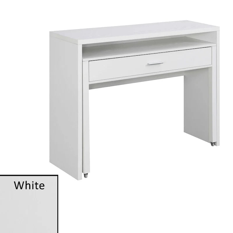 Meuble Console/Bureau Coulissant avec Tiroir et Rehausseur Newport JB de Convenience Concepts