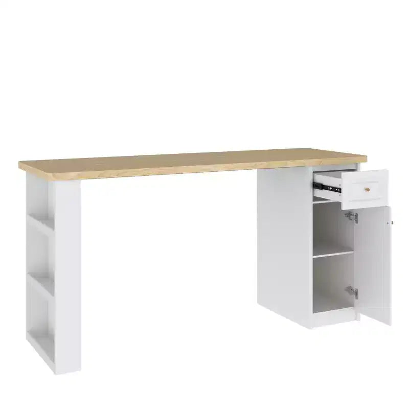 82,6 Meuble de rangement pour plan de travail de buanderie avec étagère réglable et tiroir, plan de travail pour lave-linge et sèche-linge pour buanderie