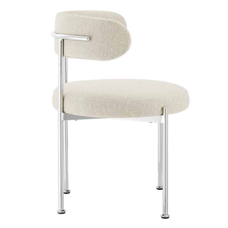 Chaises de salle à manger en tissu Albie – Lot de 2