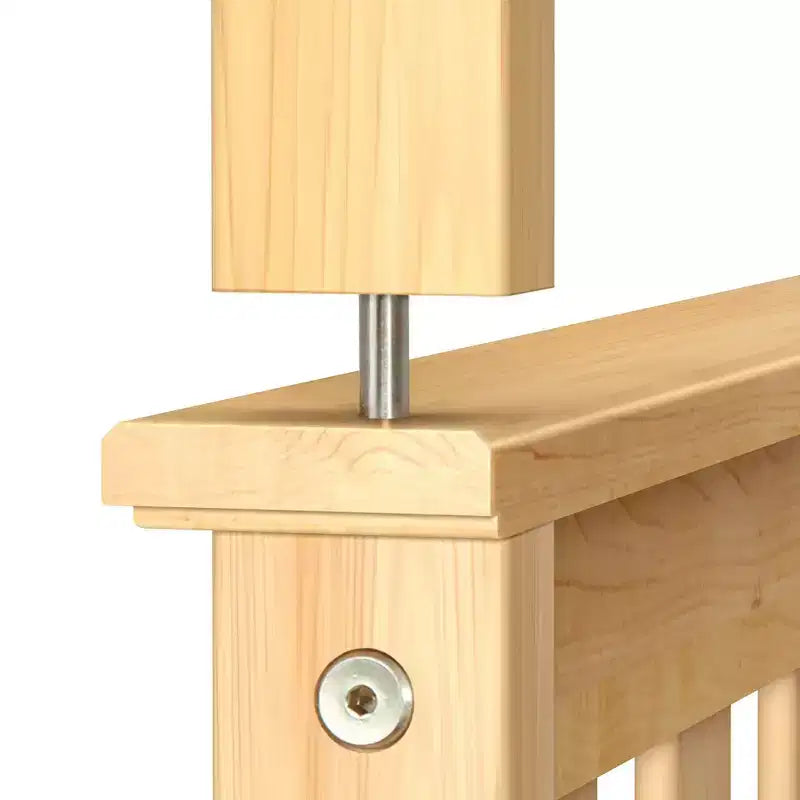 Max & Lily Lit superposé double sur toute la taille, Lits superposés en bois massif avec échelle pour enfants