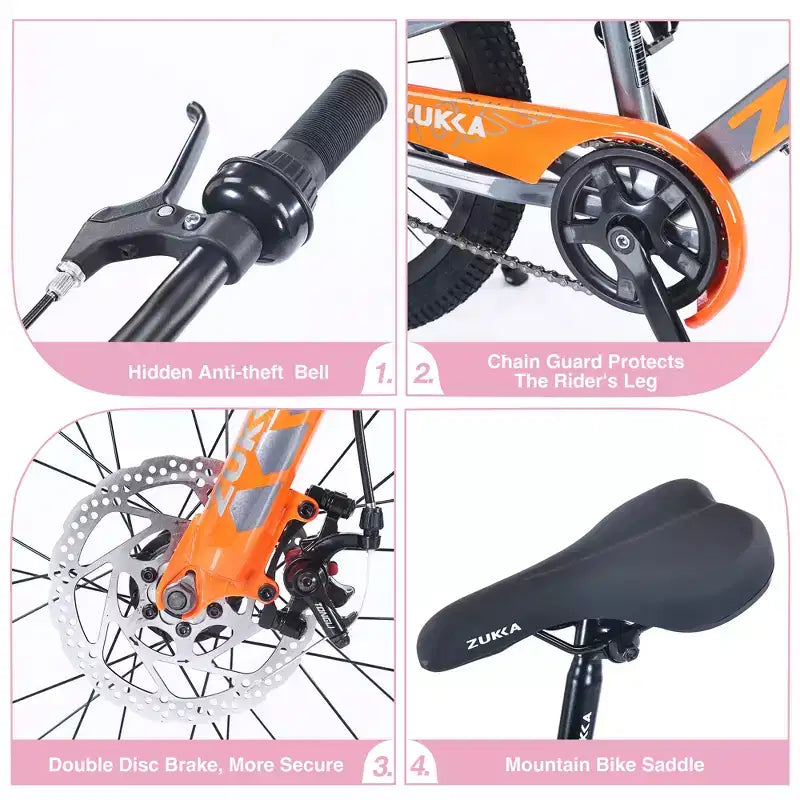 Vélos, vélo de route hybride de 20 pouces pour enfants de 7 à 10 ans, vélo de ville en acier, vélo de plage, de route ou de ville à une vitesse pour garçons et filles
