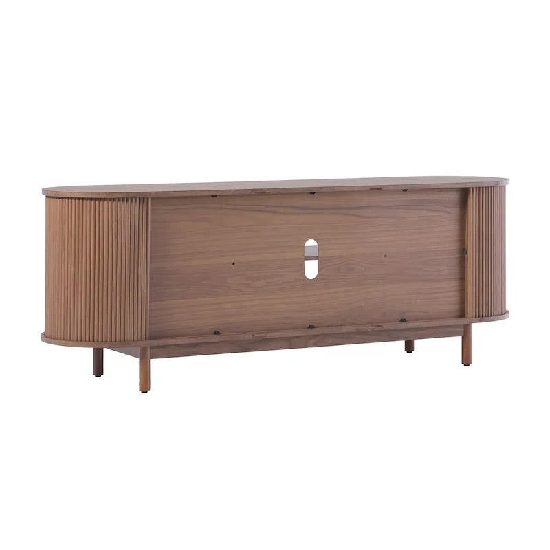 Meuble TV Middlebrook Modern Reeded de 60 po avec bords arrondis