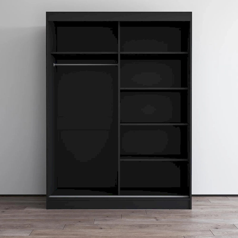Armoire Aria 2 portes au fini lustré moderne